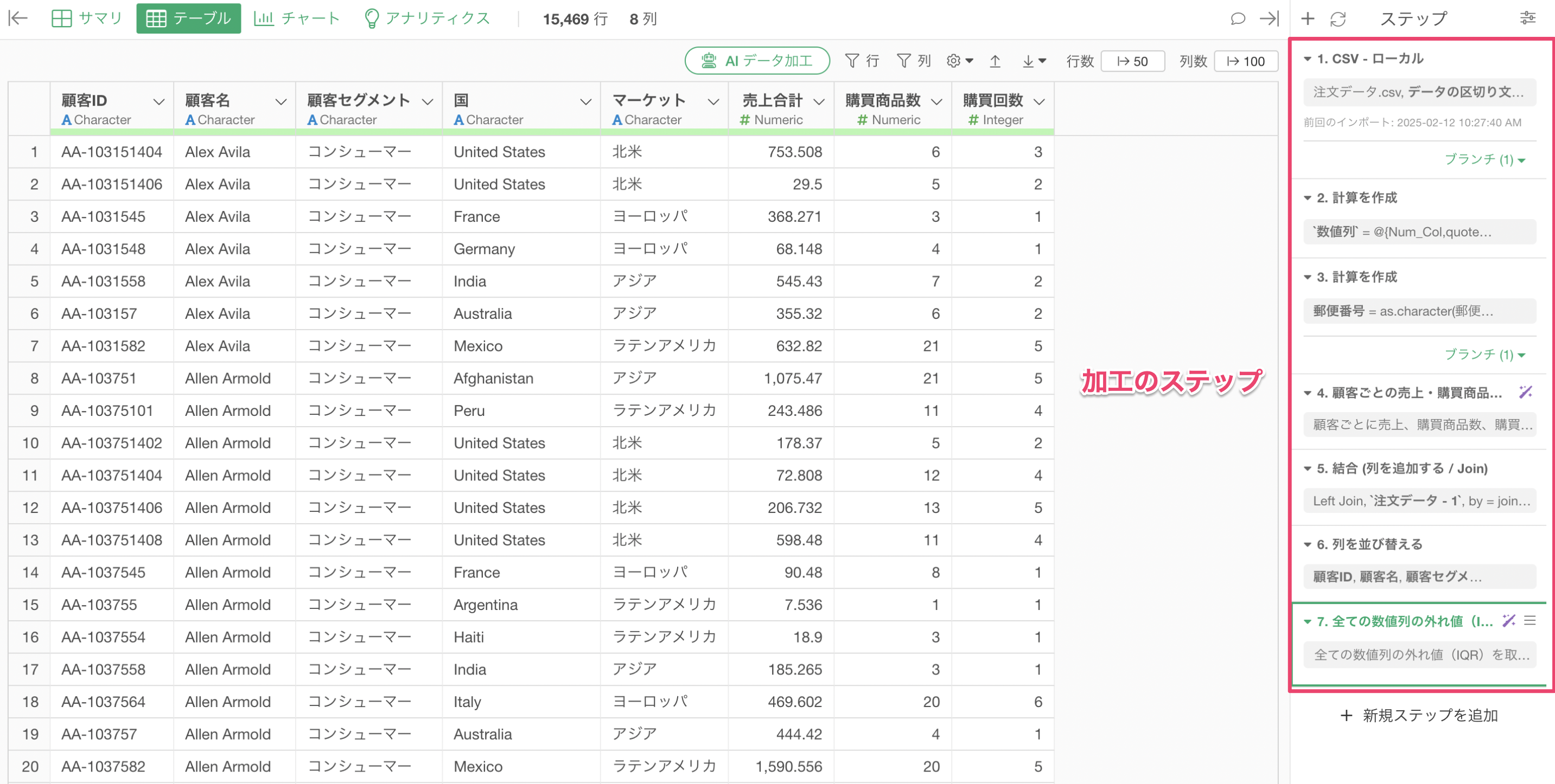 Exploratoryでのデータのエクスポート方法