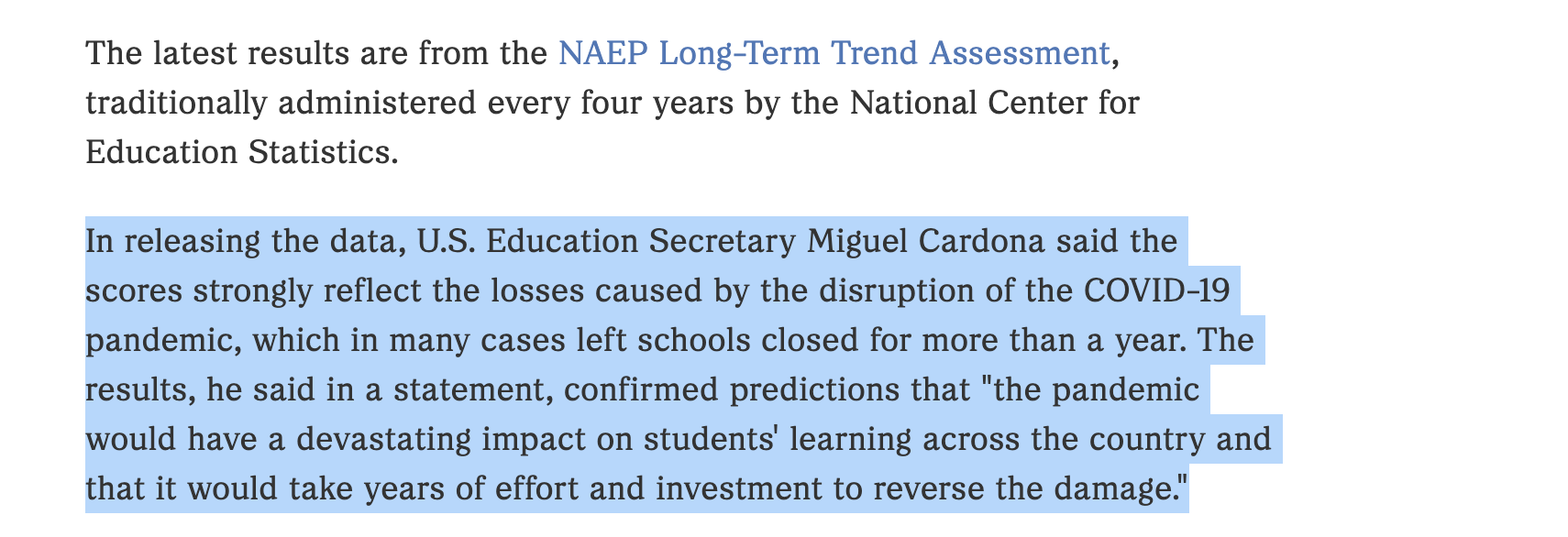 https://www.npr.org/2023/06/21/1183445544/u-s-reading-and-math-scores-drop-to-lowest-level-in-decades